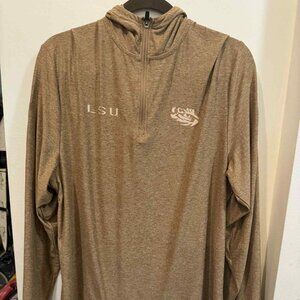 LSU Colosseum Lightweight Tan Hoodie – Size M**